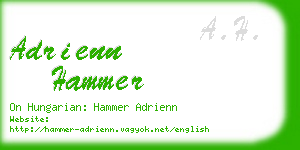 adrienn hammer business card
